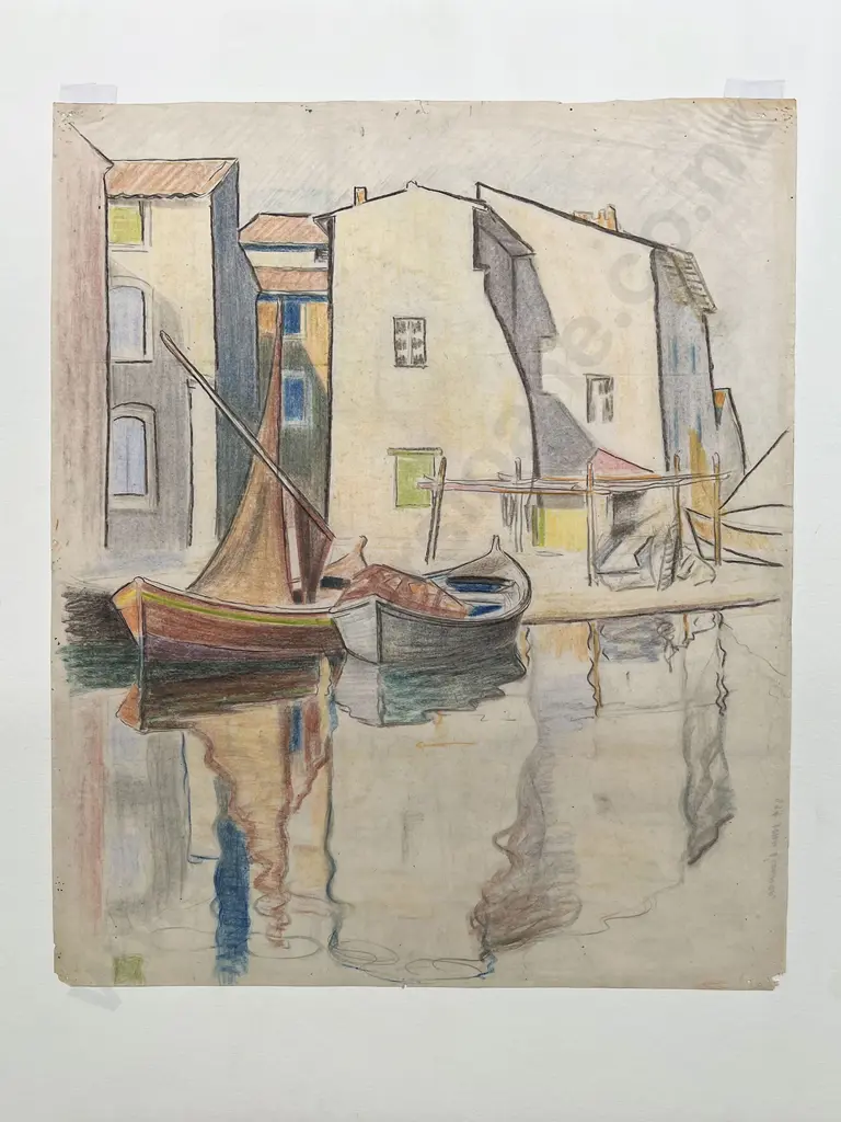 John Weeks (1888 - 1965) - Two Coloured Pastel Sketches (unframed) Image 1++