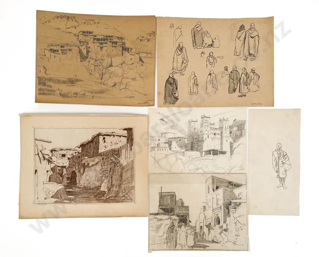 John Weeks (1888 - 1965) - Twelve Landscape Sketches (unframed) Image 1++