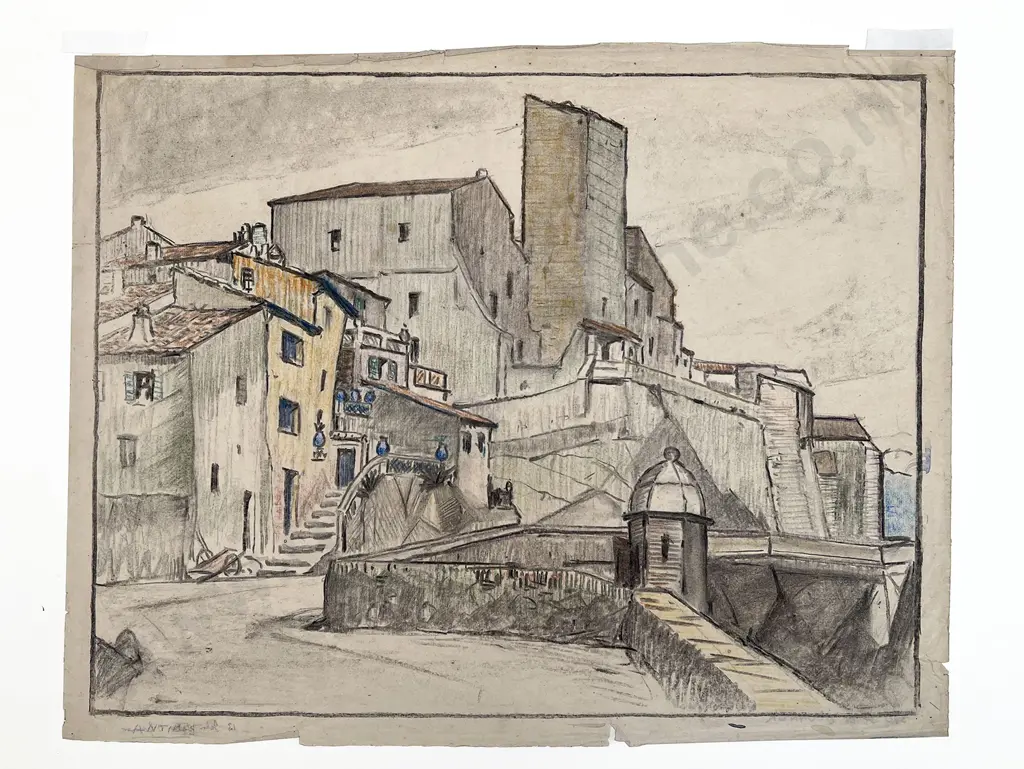 John Weeks (1888 - 1965) - Antibes (unframed) Image 1++