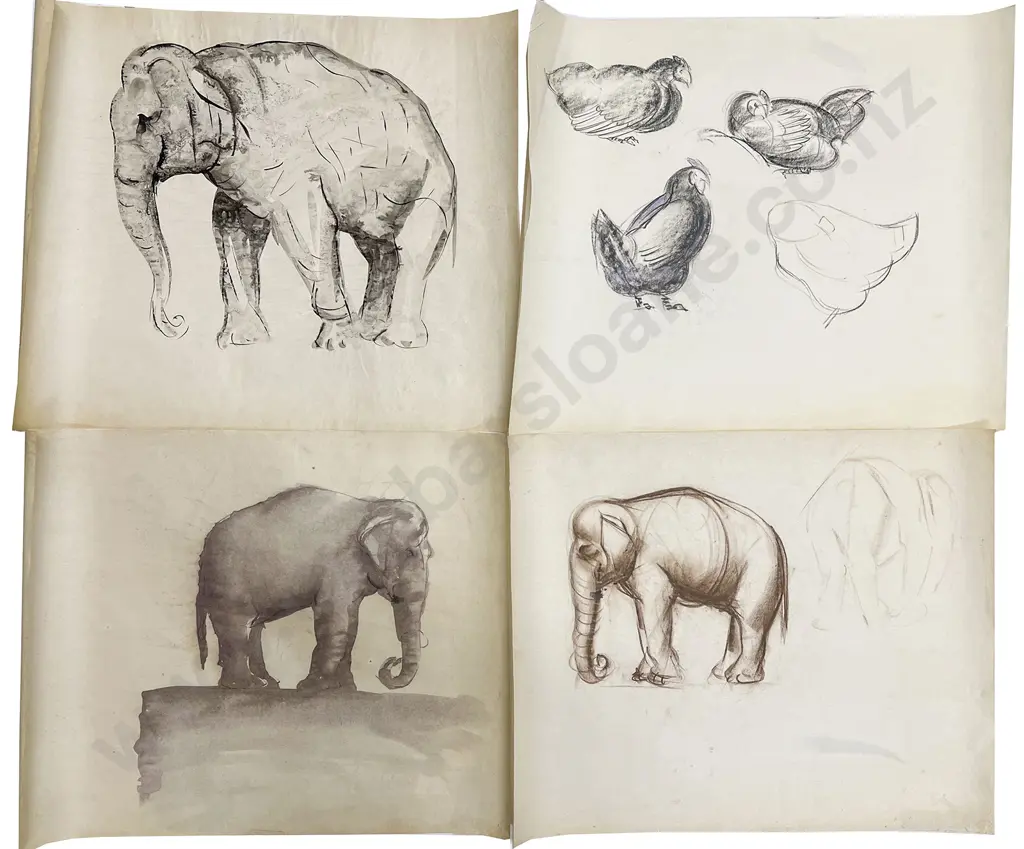 John Weeks (1888 - 1965) - Eleven Various Sketchbook Studies (unframed) Image 1++