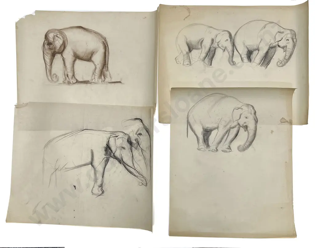 John Weeks (1888 - 1965) - Eleven Various Sketchbook Studies (unframed) Image 1++