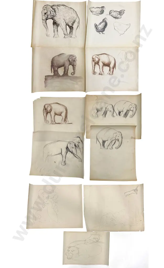 John Weeks (1888 - 1965) - Eleven Various Sketchbook Studies (unframed) Image 1++