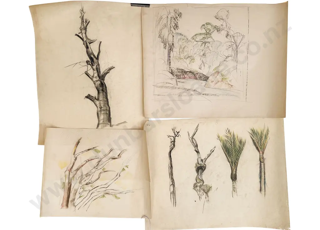 John Weeks (1888 - 1965) - Seventeen Various Sketchbook Studies (unframed) Image 1++