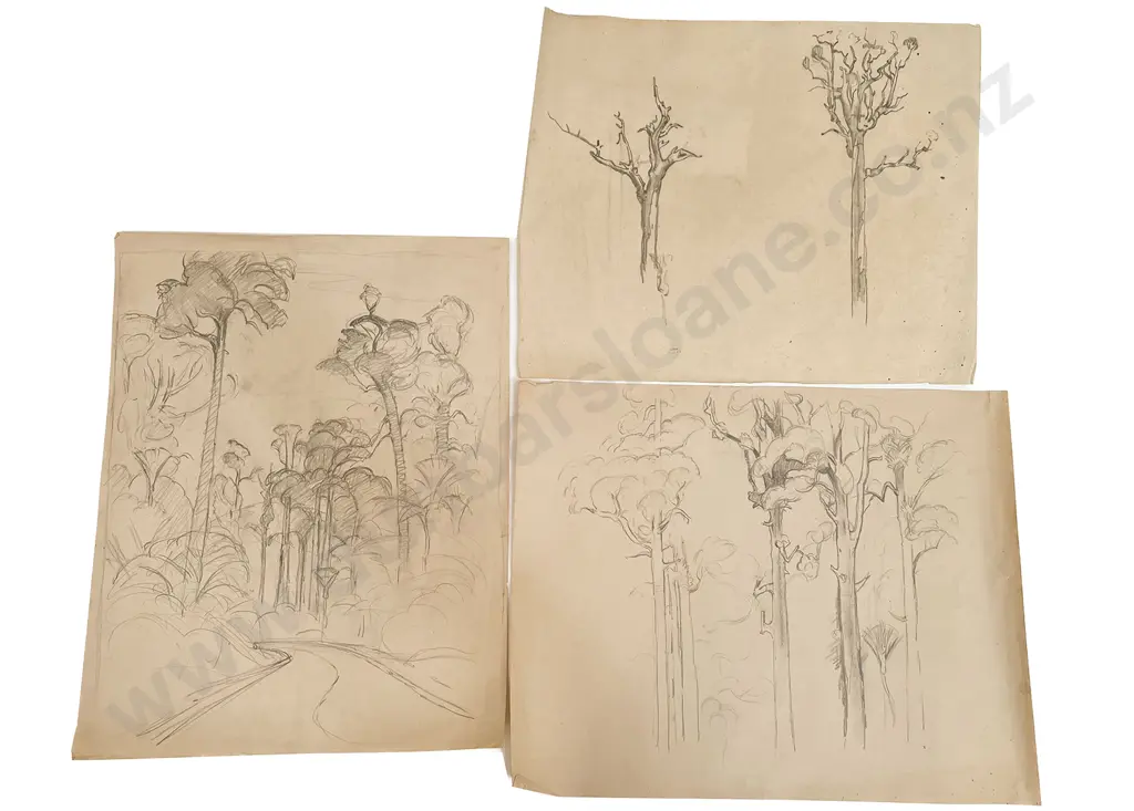 John Weeks (1888 - 1965) - Seventeen Various Sketchbook Studies (unframed) Image 1++