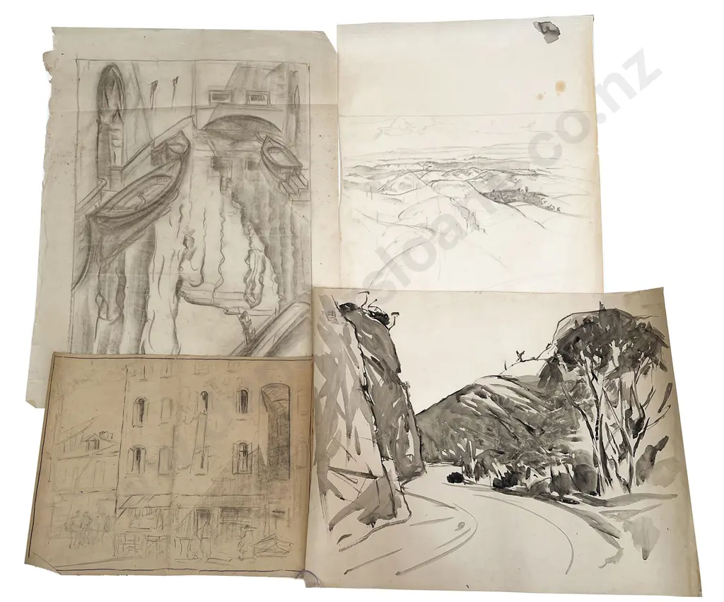 John Weeks (1888 - 1965) - Fifteen Various Sketchbook Studies (unframed) Image 1++