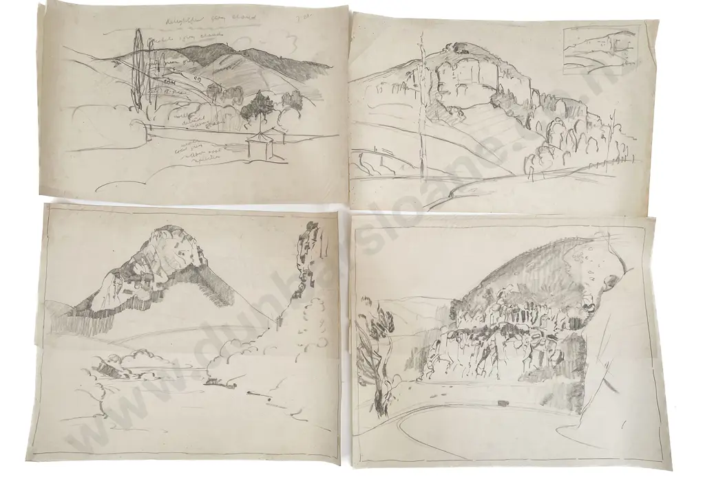 John Weeks (1888 - 1965) - Fifteen Various Sketchbook Studies (unframed) Image 1++