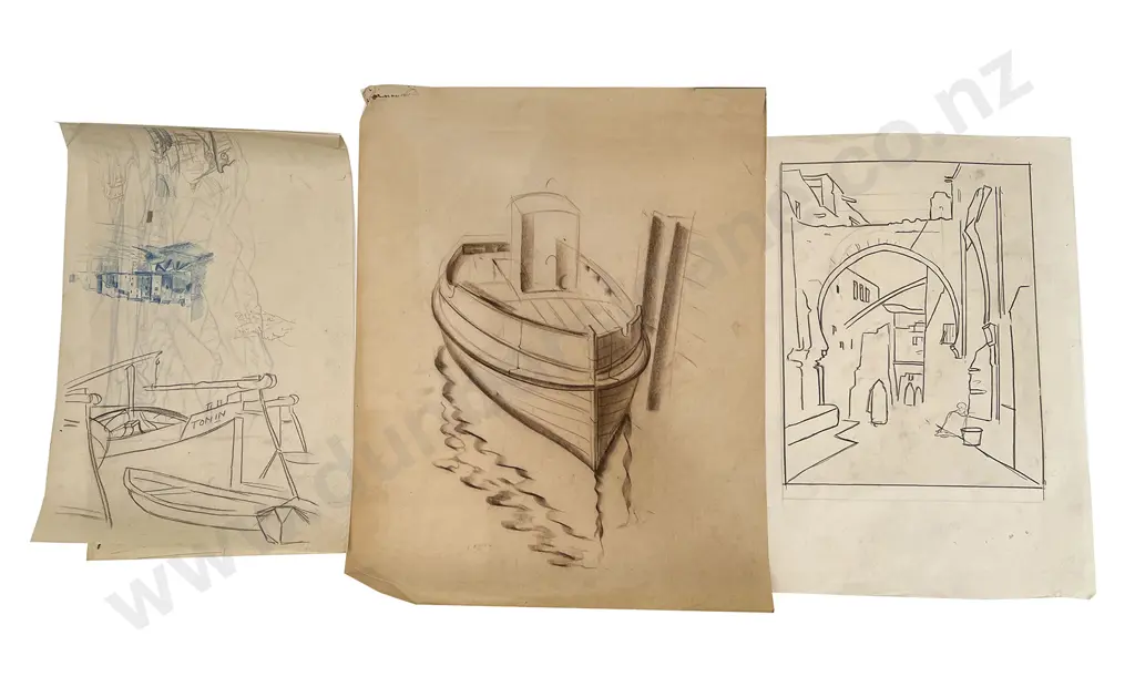 John Weeks (1888 - 1965) - Sixteen Various Sketchbook Studies (unframed) Image 1++