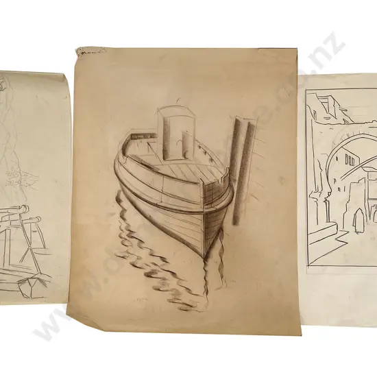 John Weeks (1888 - 1965) - Sixteen Various Sketchbook Studies (unframed)