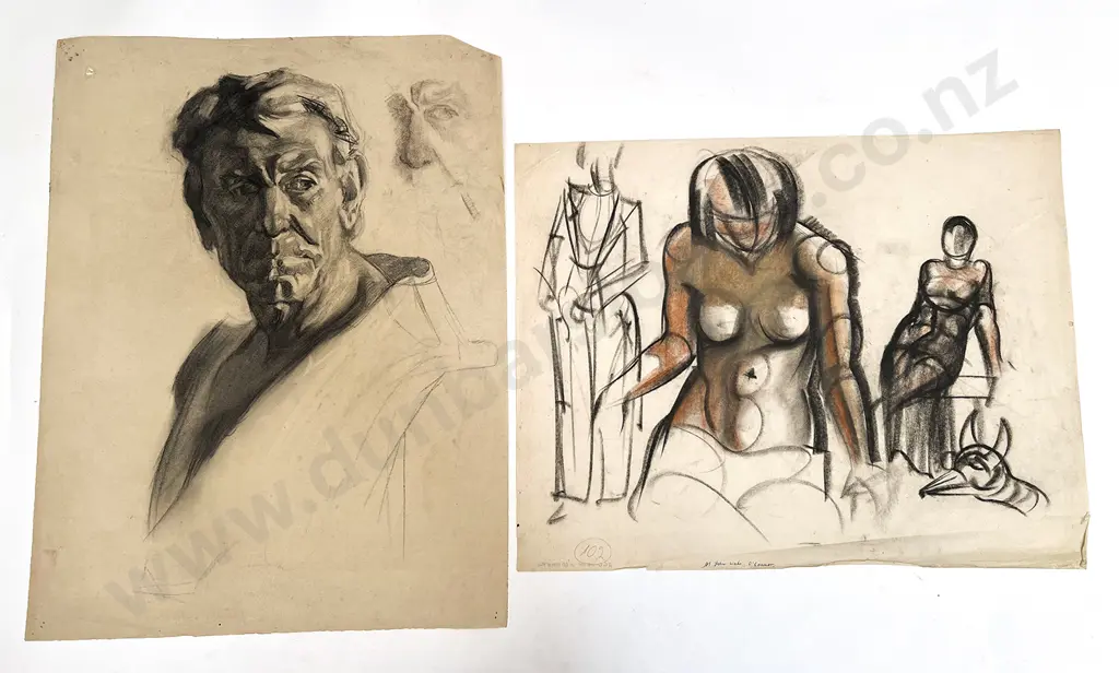 John Weeks (1888 - 1965) - Six Various Sketchbook Studies (unframed) Image 1++