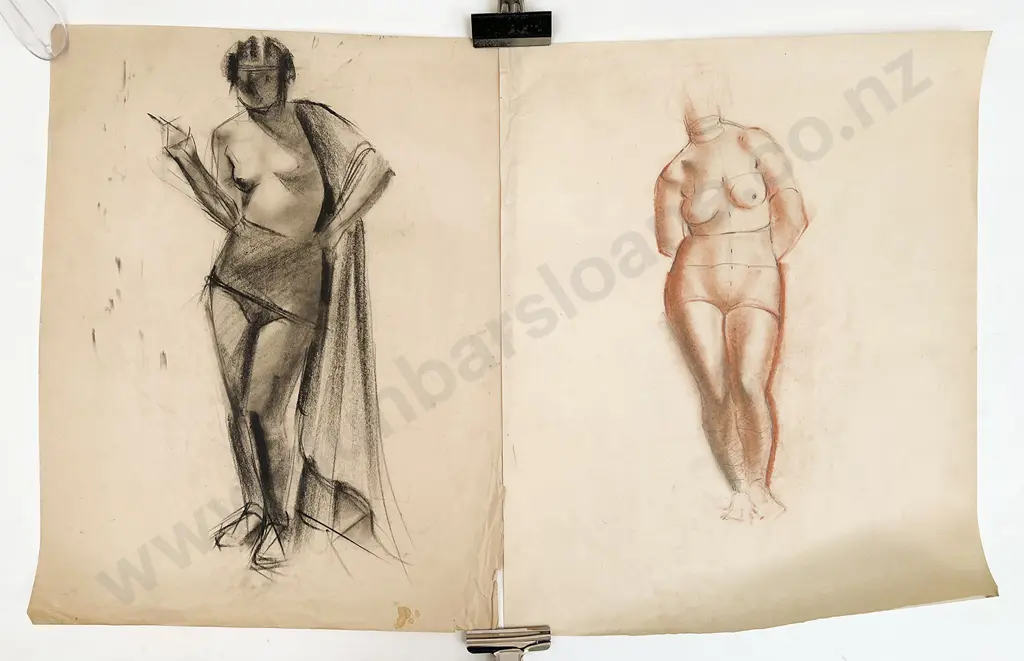 John Weeks (1888 - 1965) - Six Various Sketchbook Studies (unframed) Image 1++