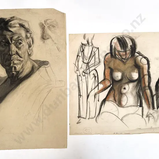 John Weeks (1888 - 1965) - Six Various Sketchbook Studies (unframed)