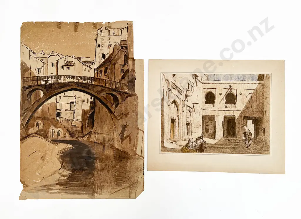 John Weeks (1888 - 1965) - Six Various Sketchbook Studies (unframed) Image 1++
