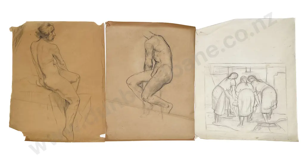 John Weeks (1888 - 1965) - Thirteen Sketchbook Studies (unframed) Image 1++