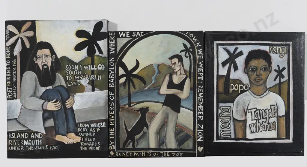 Three Text and Graphic Works In The Style of Nigel Brown Image 1++