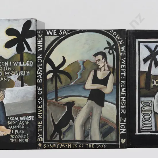 Three Text and Graphic Works In The Style of Nigel Brown