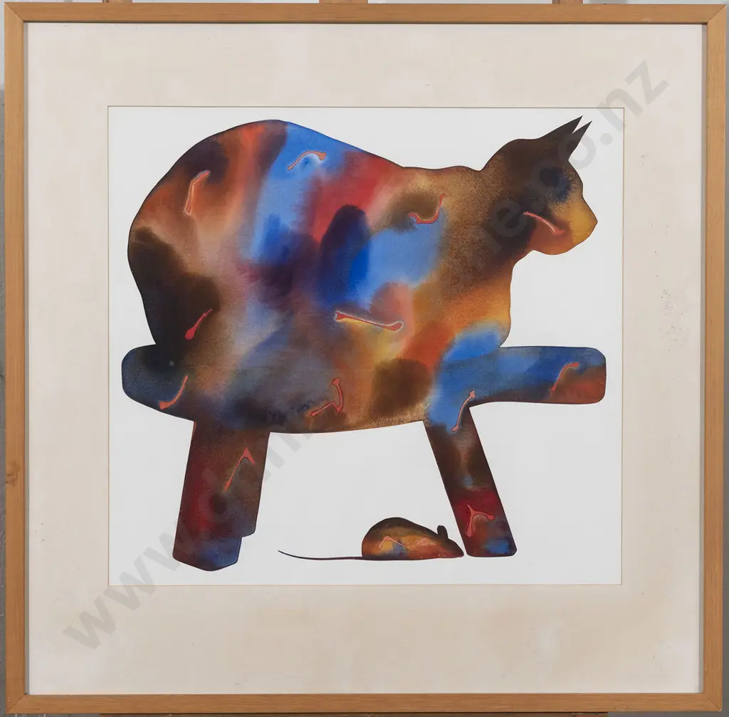 Gary Tricker (1938 - 2021) - Cat & Mouse Image 1++
