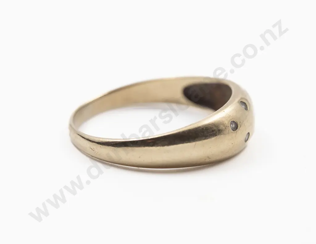 9ct Six Stone Diamond Domed Band Ring Image 1++
