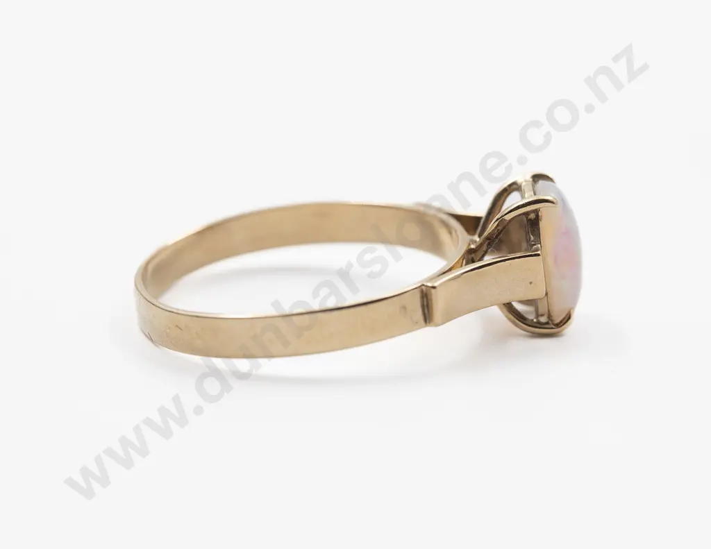 9ct Single Opal Ring Image 1++