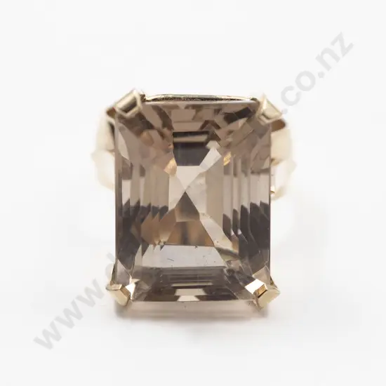 Charles Green & Sons 9ct Smokey Quartz Dress Ring