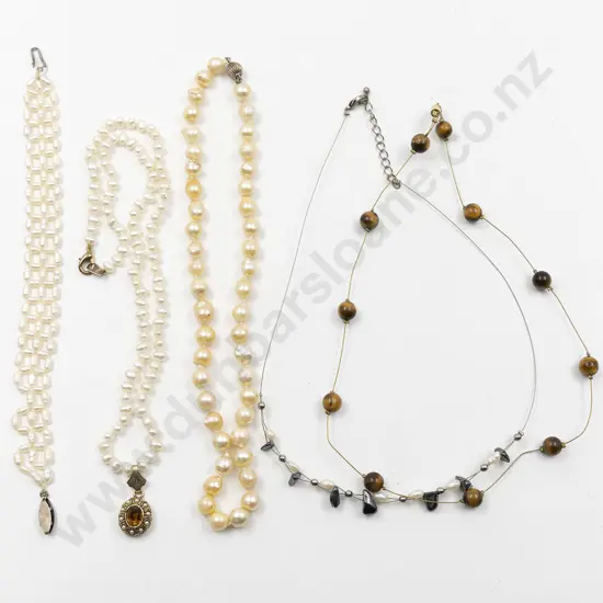 Single Strand Baroque Cultured Pearl Necklace