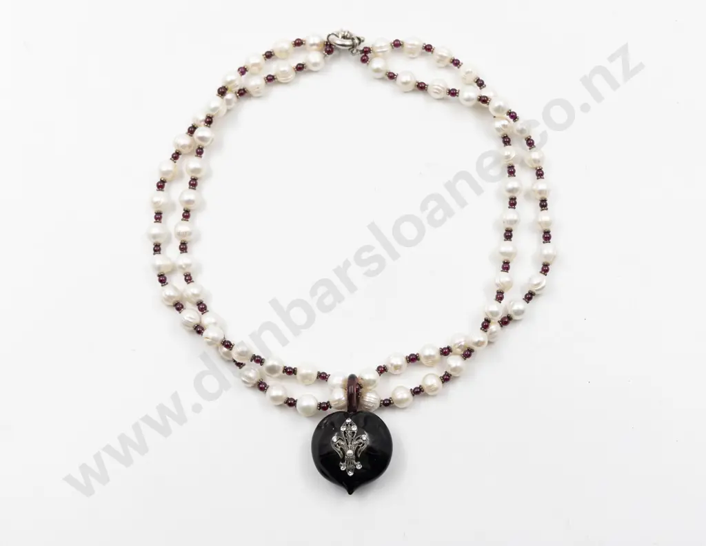 Uniform Double Strand Baroque Freshwater Pearl Necklace Image 1++