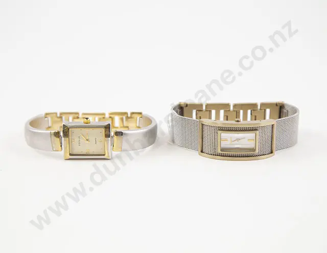 Boxed DKNY Dress Wrist Watch on Stainless Steel Mesh and Decade Watch Image 1++