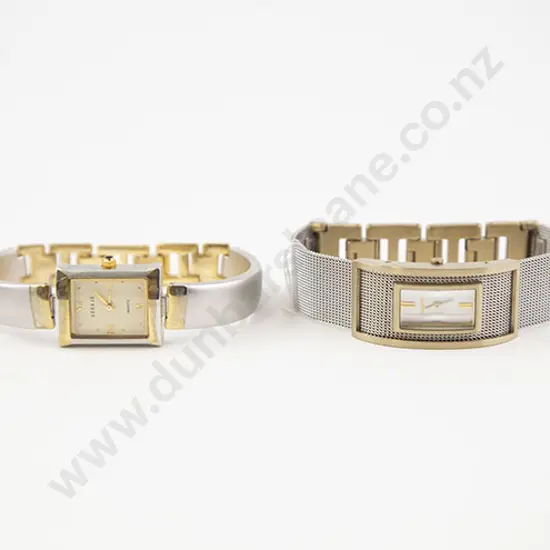 Boxed DKNY Dress Wrist Watch on Stainless Steel Mesh and Decade Watch