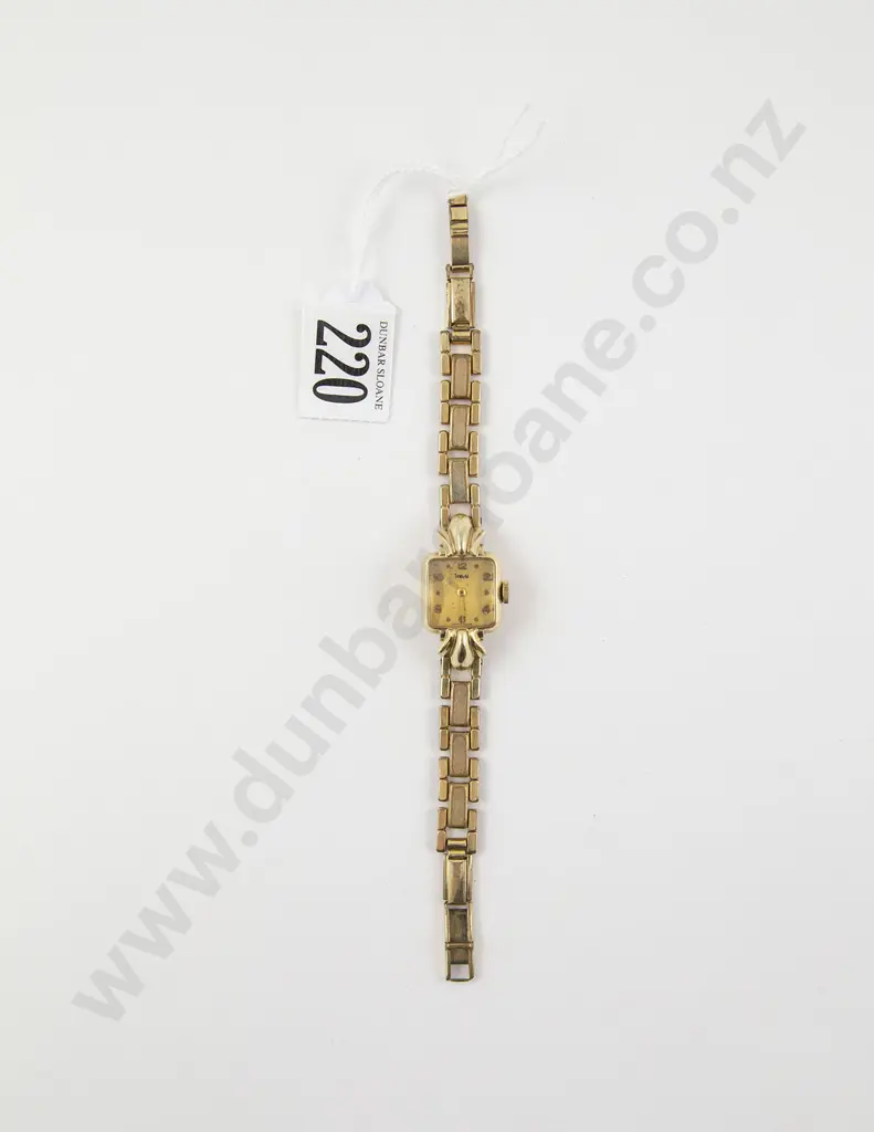 14ct Cased Terval Ladies Dress Wrist Watch Image 1++