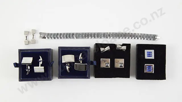 Two Pair Jasper Conran Fashion Silver Plate Cuff Links Image 1++