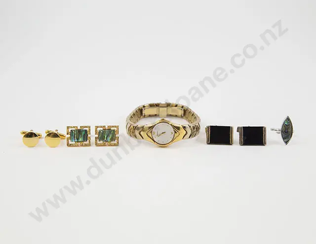 Seiko Gold Plated Stainless Steel Ladies Dress Wrist Watch Image 1++