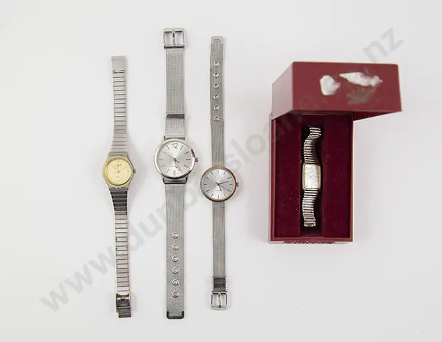 Seven Ladies Fashion Wrist Watches including a vintage Bulova Image 1++