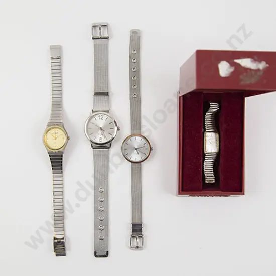 Seven Ladies Fashion Wrist Watches including a vintage Bulova