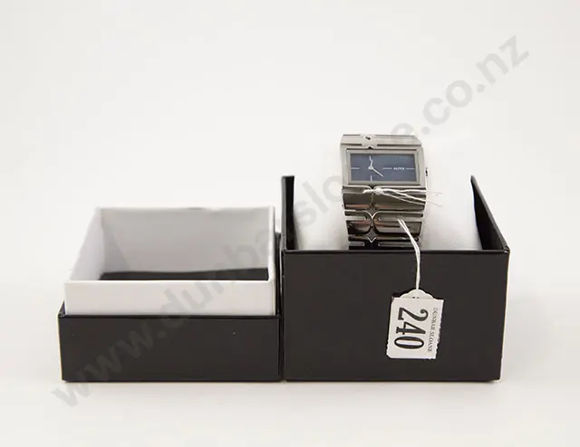 Boxed As New Alfex Swiss Quartz Dress Wrist Watch #5665 Image 1++
