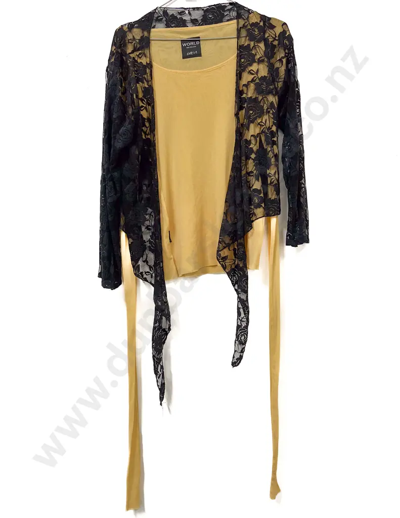 World Scoop Neck Nylon Top Image 1++