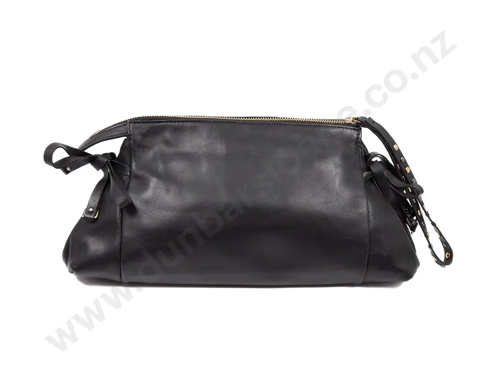 Faux Gucci Black Leather Hysteria Studded Wristlet Clutch Image 1++