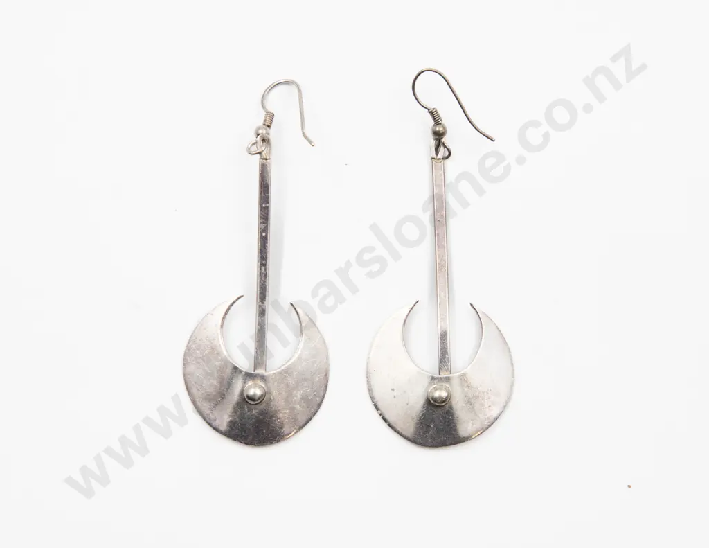 NZ Jenny Patrick Pair Modern Design S/S Pendant Earrings Image 1++