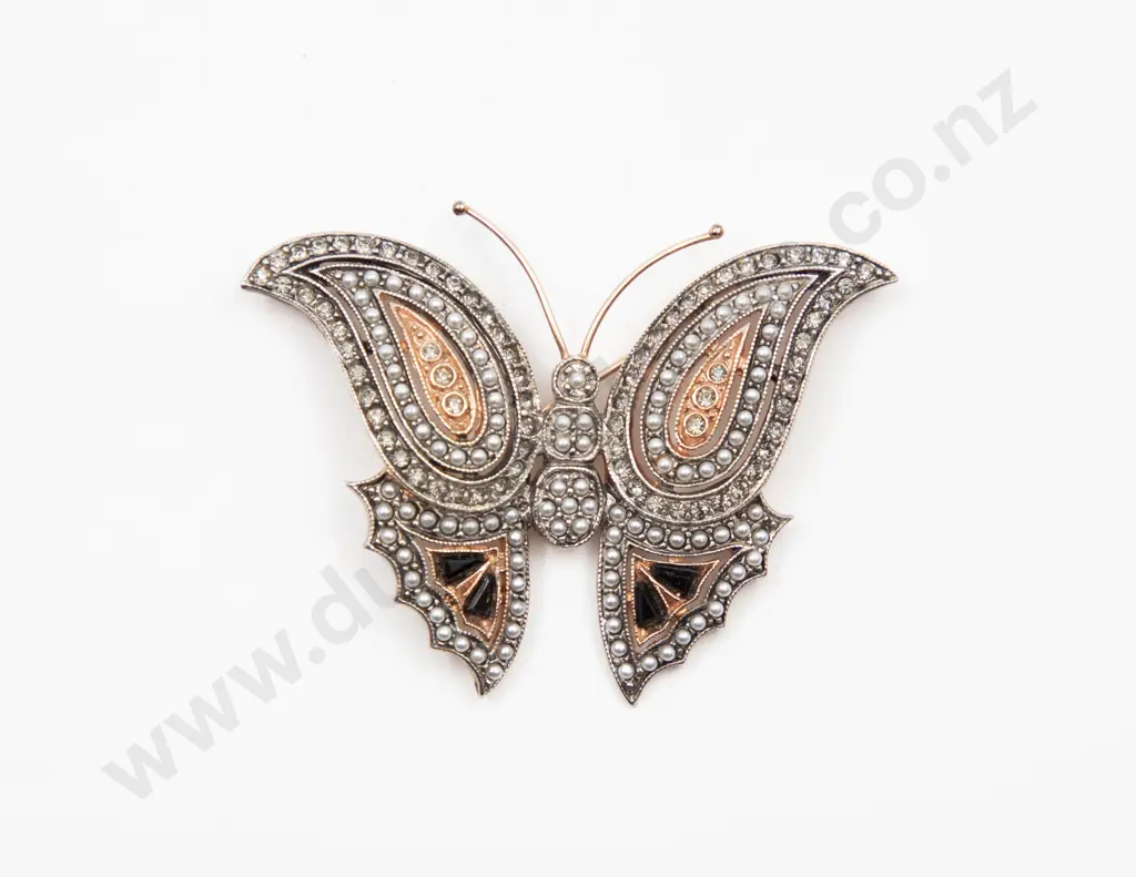 Made in Italy by Simon Fashion Butterfly Brooch Image 1++
