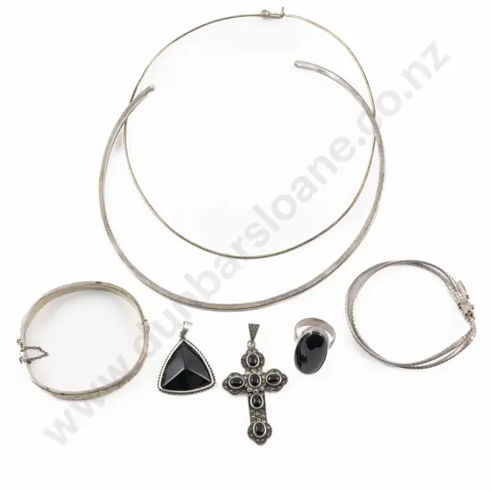 Two .925 Silver Neck Chokers