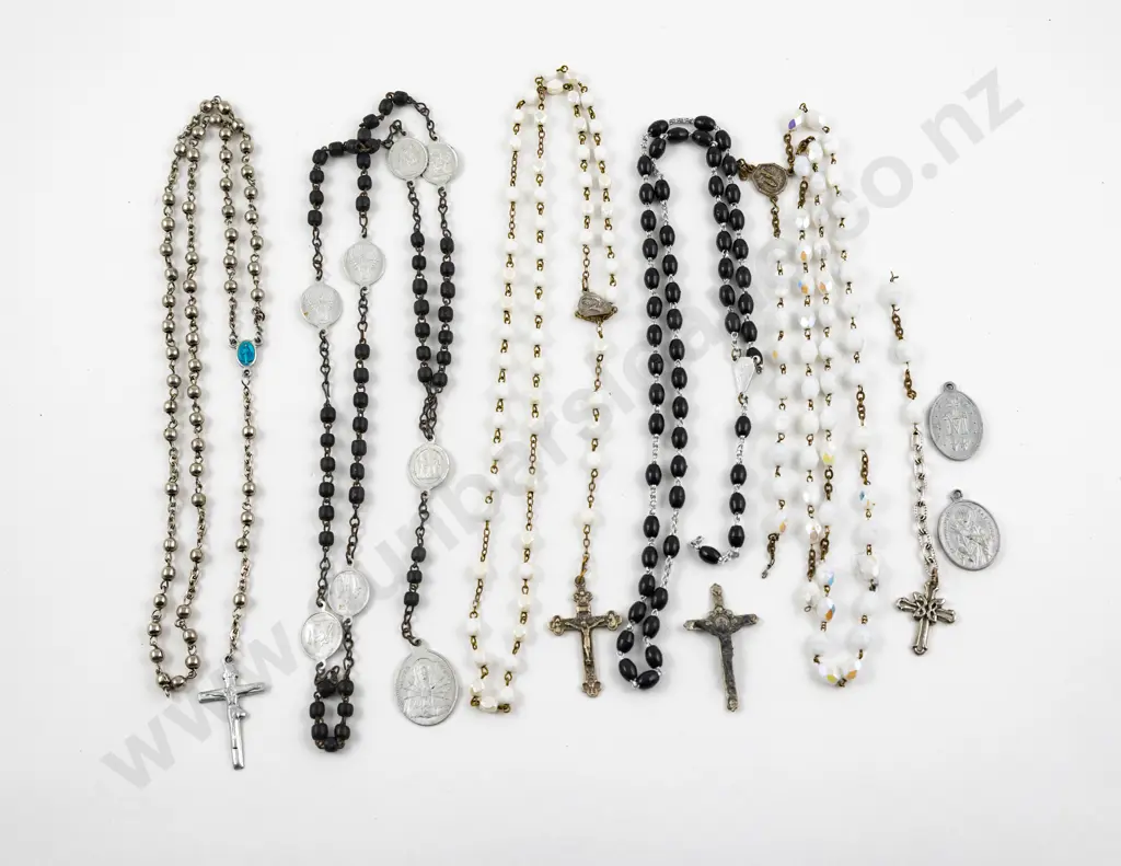 Five Vintage Rosary Image 1++