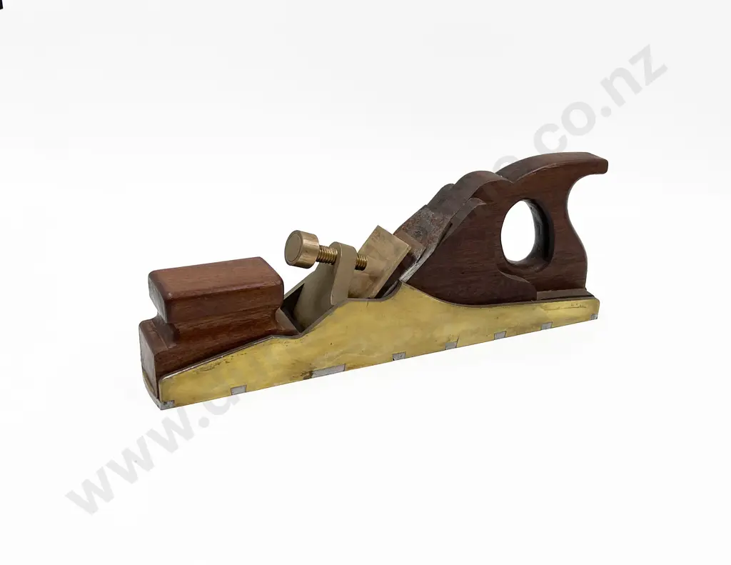 Walnut & Brass Home Made Plane Image 1++
