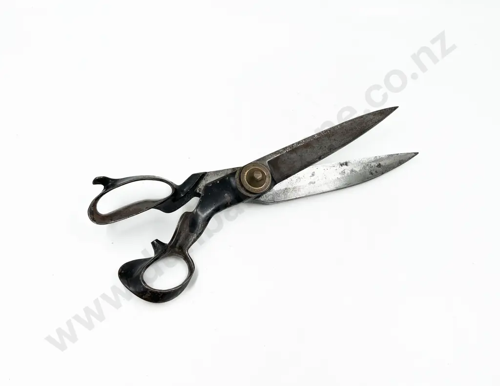 Large Pair of Industrial Steel Scissors by R Reinish Image 1++