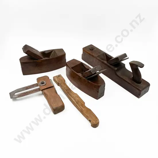 Box with Three Wooden Planes