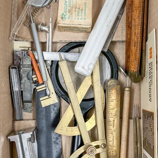 Box with Folding Ruler