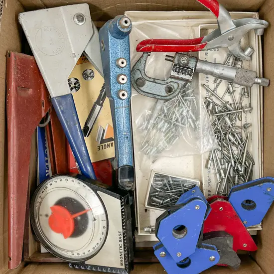 Box with Rivet Guns