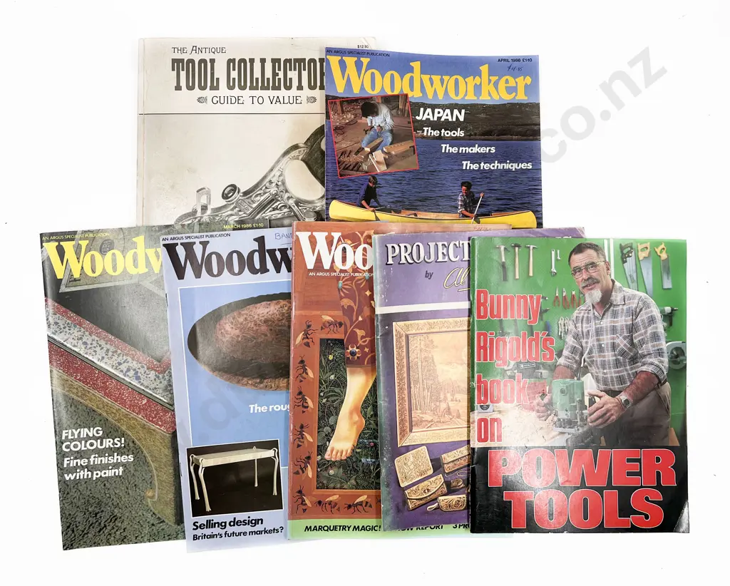 Box of Wooden Worker Magazines & A Manual of Carpentry & Joinery Image 1++