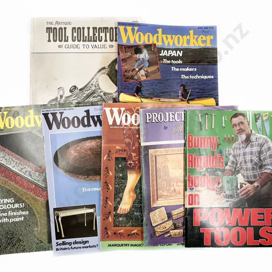 Box of Wooden Worker Magazines & A Manual of Carpentry & Joinery