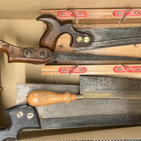 Box with Four Various Saws
