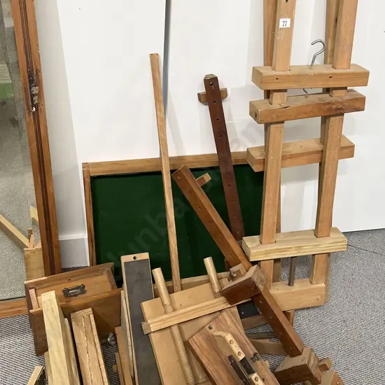 Assortment of Handmade Wooden Clamps