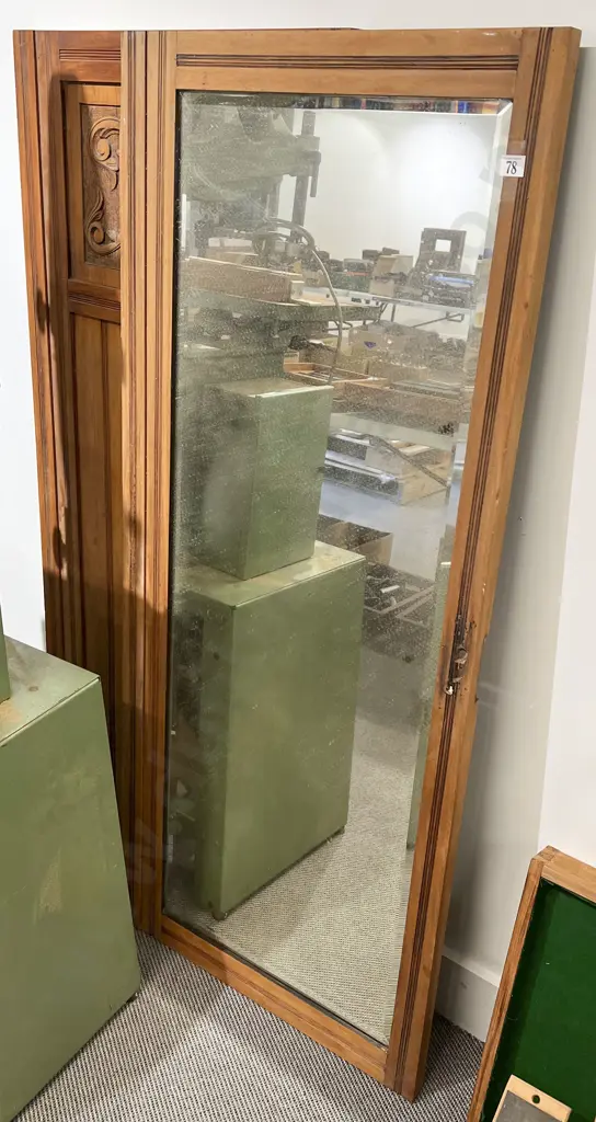 Two Vintage Wardrobe Doors & Small Drawer Image 1++