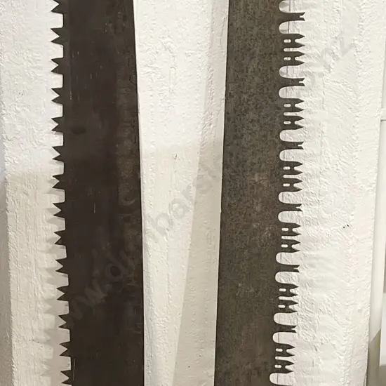 Two Vintage Bushman's Double Handled Steel Saws